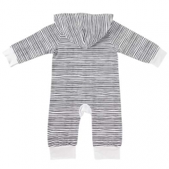 Baby Striped Hooded Pajamas Hooded One Piece Pajamas