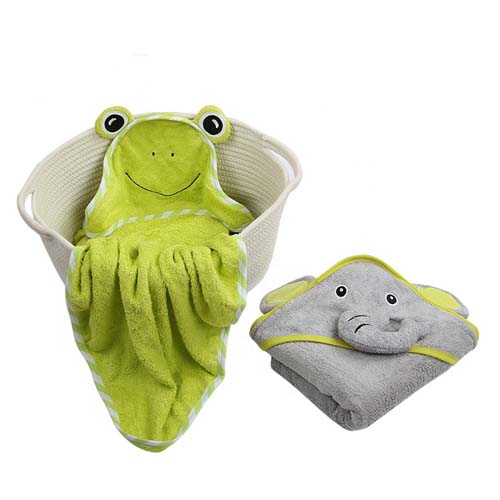 Bamboo Bath Towels Animal Hooded Towel Elephant Towel