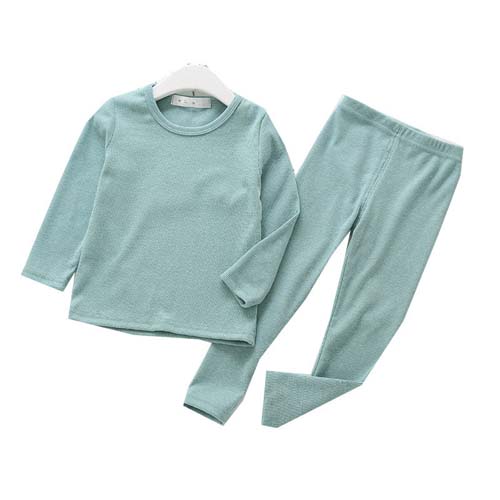 Kid's Ribbed Ritted Pajamas Baby Girl Pajamas Kids Toddler Snug Fit Sleepwear