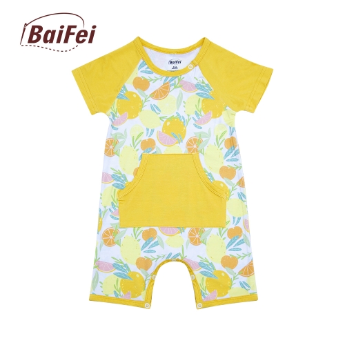 Bamboo Baby Pajamas Short Jumpsuit Onesie