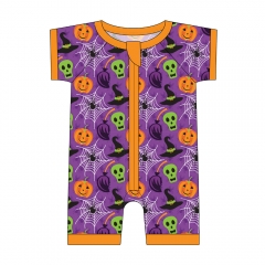 Custom bamboo halloween new born baby clothes