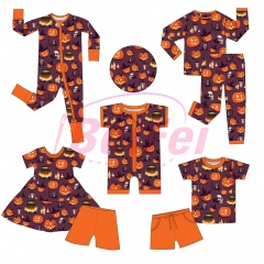 Custom bamboo halloween baby romper,baby clothes