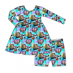 Halloween bamboo baby clothes,casual kids pajamas