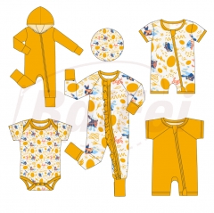 Eeaster baby clothes Bamboo baby romper