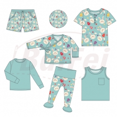 Baby clothes set spring custom bamboo sweatsuit set