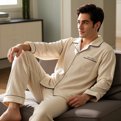 Custom Men's Pajamas Set.Soft Autumn Men's Sleepwear