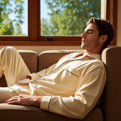 Custom Men's Pajamas Set.Soft Autumn Men's Sleepwear