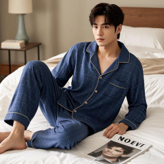 Hot Sale Breathable Men's Sleepwear Custon Bamboo Paiamas