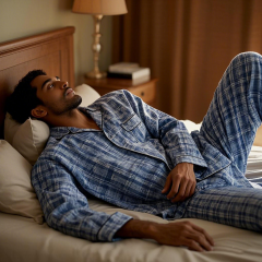 High Quality Pajamas for Man Custom Design Color Sleepwear