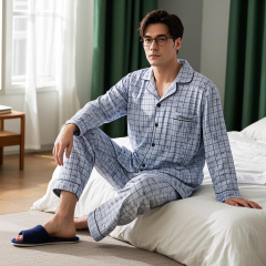 Hot Sale Breathable Men's Sleepwear Custon Bamboo Paiamas